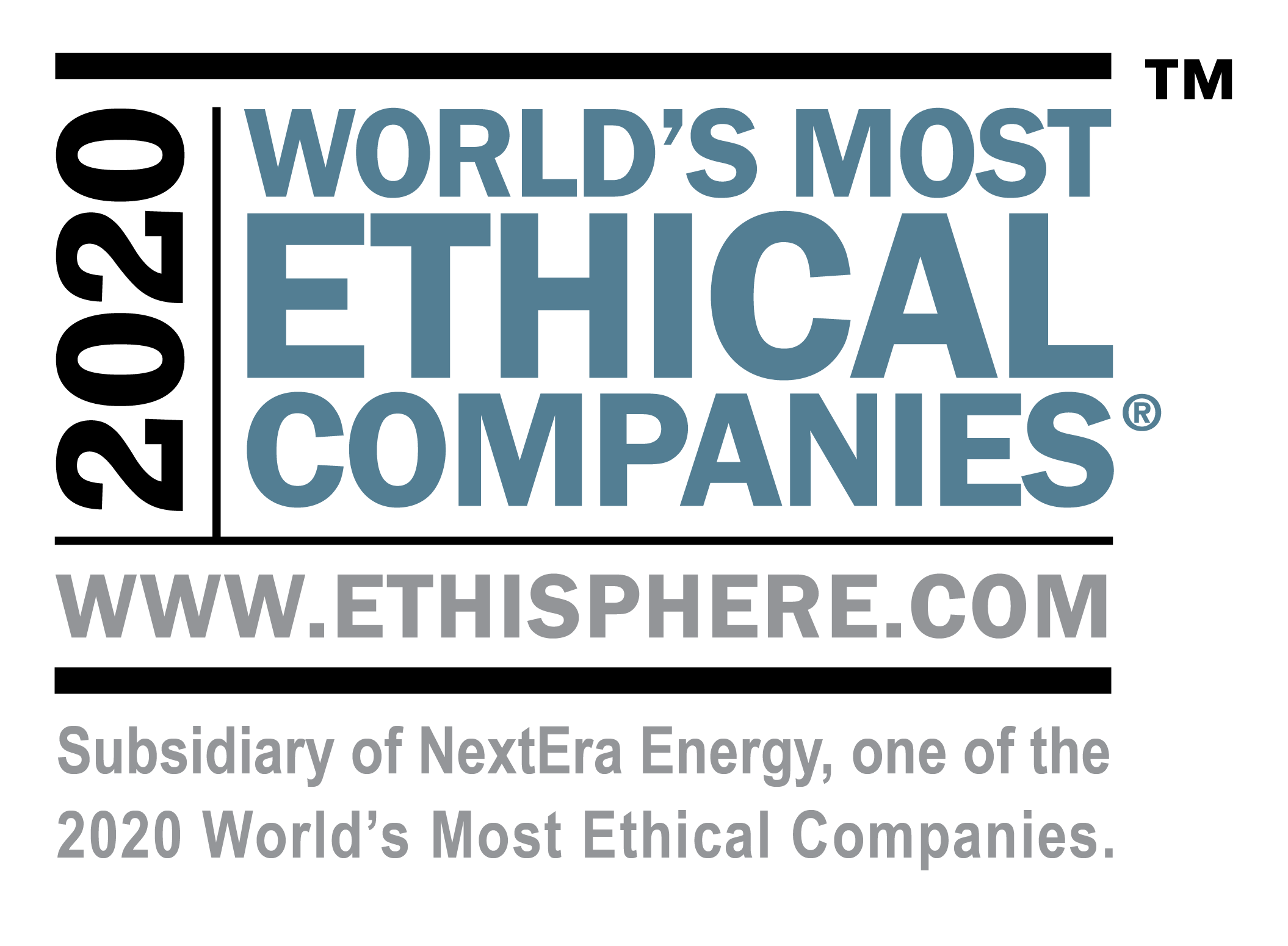 Subsidiary of NextEra Energy, one of the 2020 World's most ethical companies.